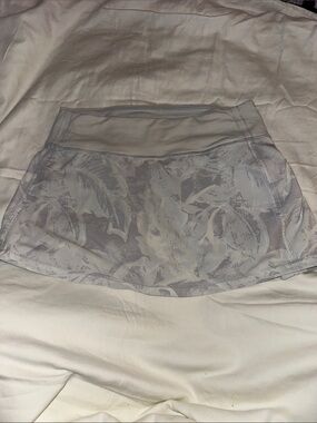 lululemon athletica Light Gray Printed Mini Skirt